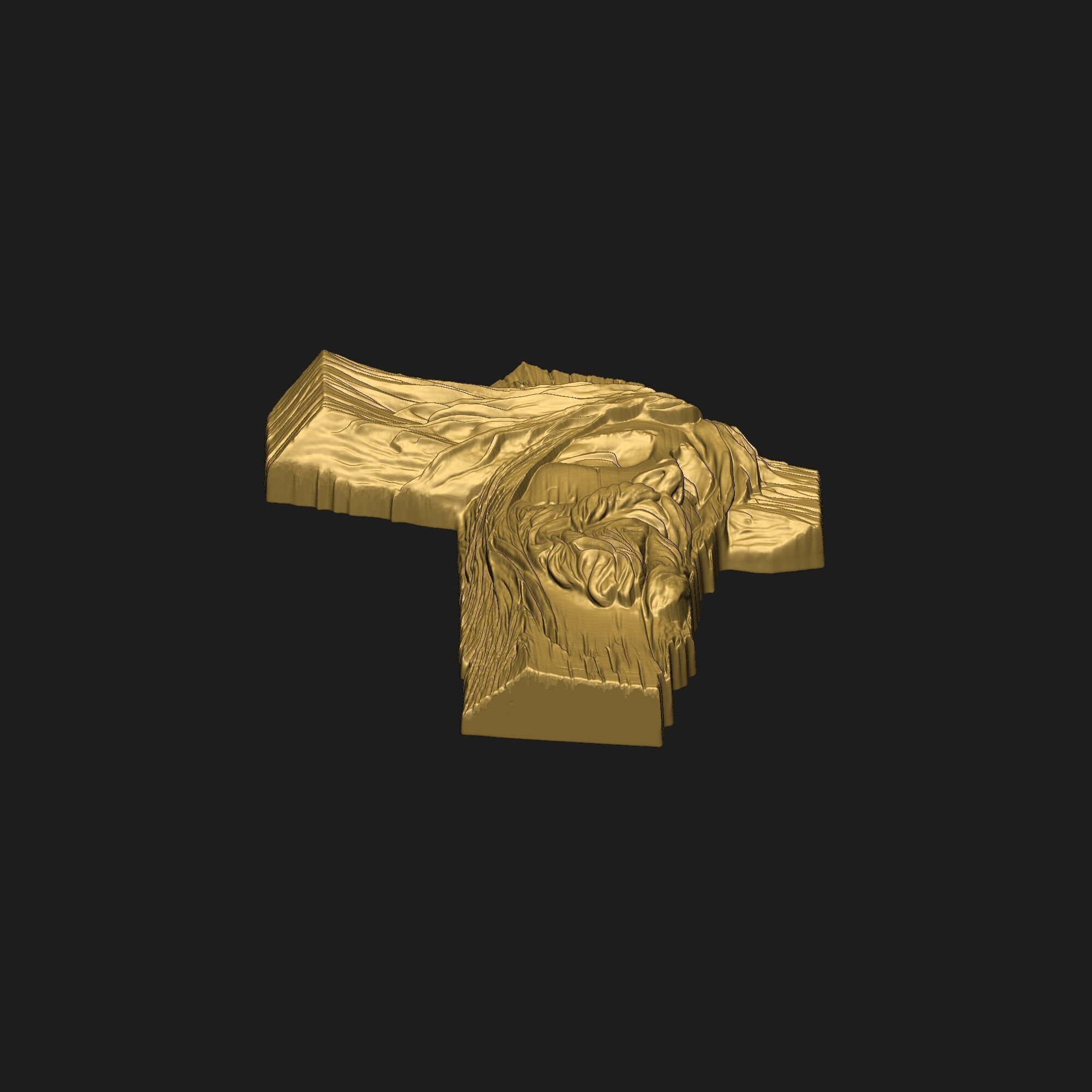 Jesus Cross Pendant 03 3D print model_13