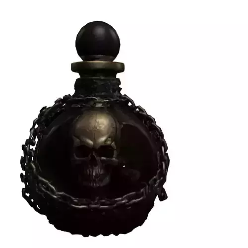 Cursed Skull Potion Bottle 3D model