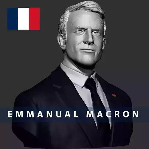 emmanuel macron 3d print