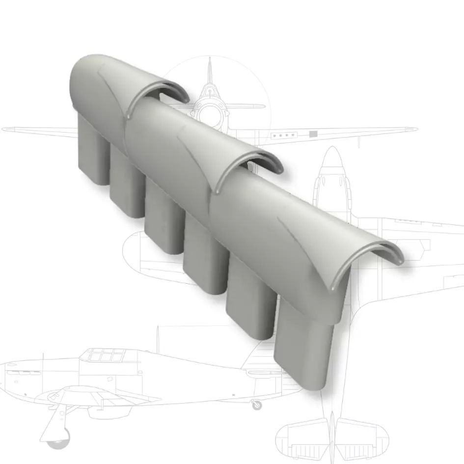 Exhaust Stacks - Hawker Hurricane 3D print model