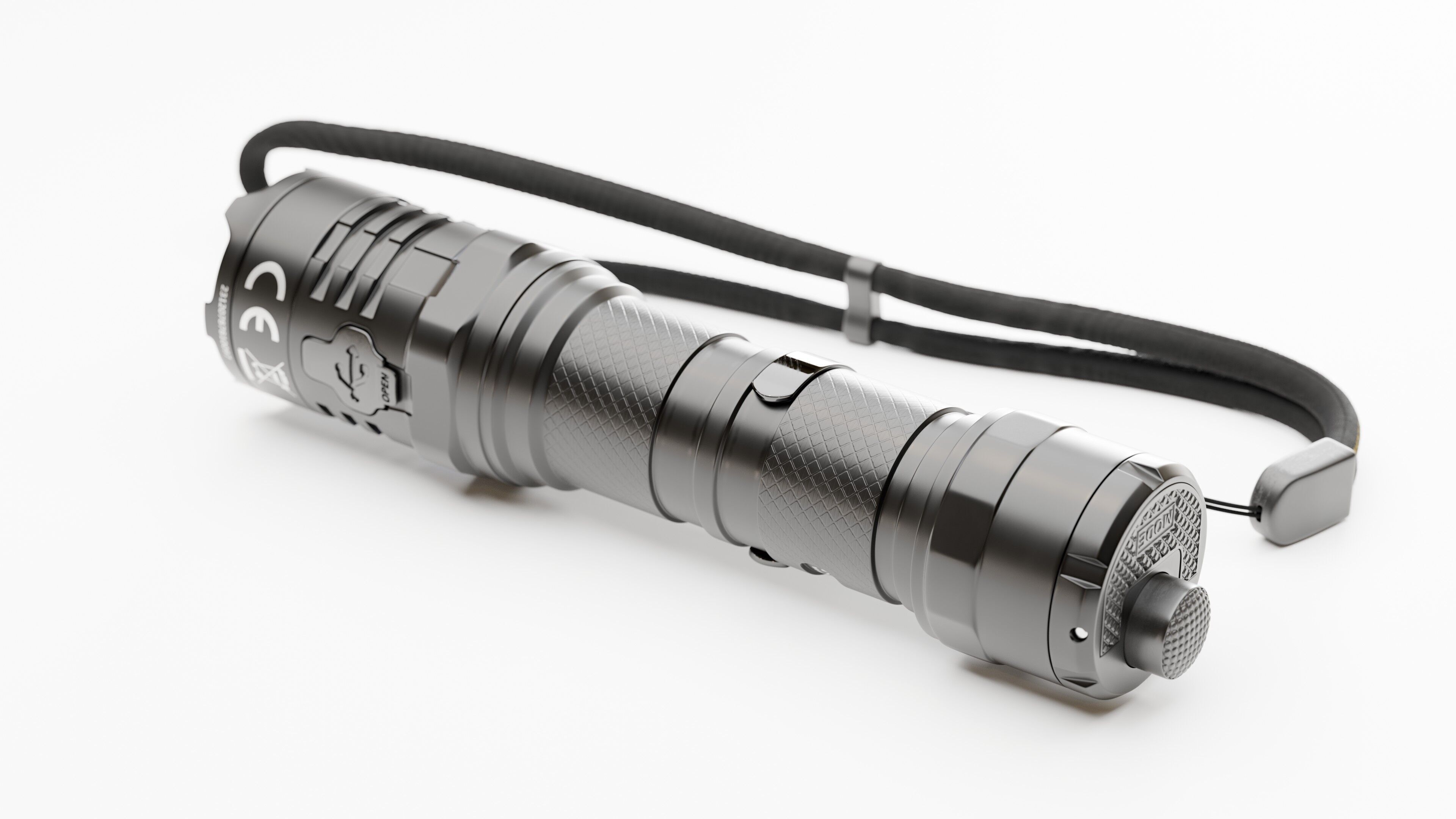 Nitecore P20iX Flashlight 3D model_2