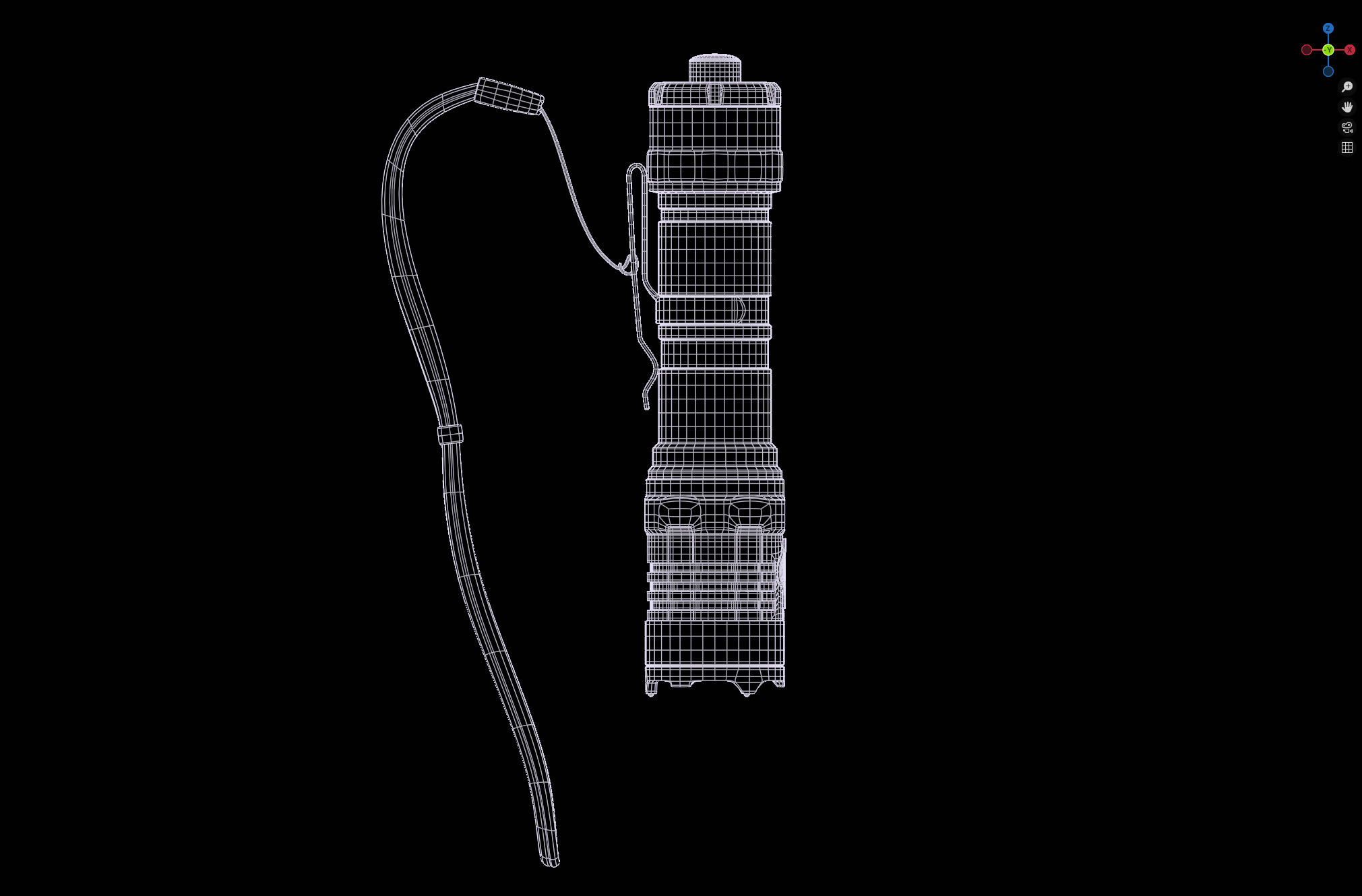Nitecore P20iX Flashlight 3D model_36
