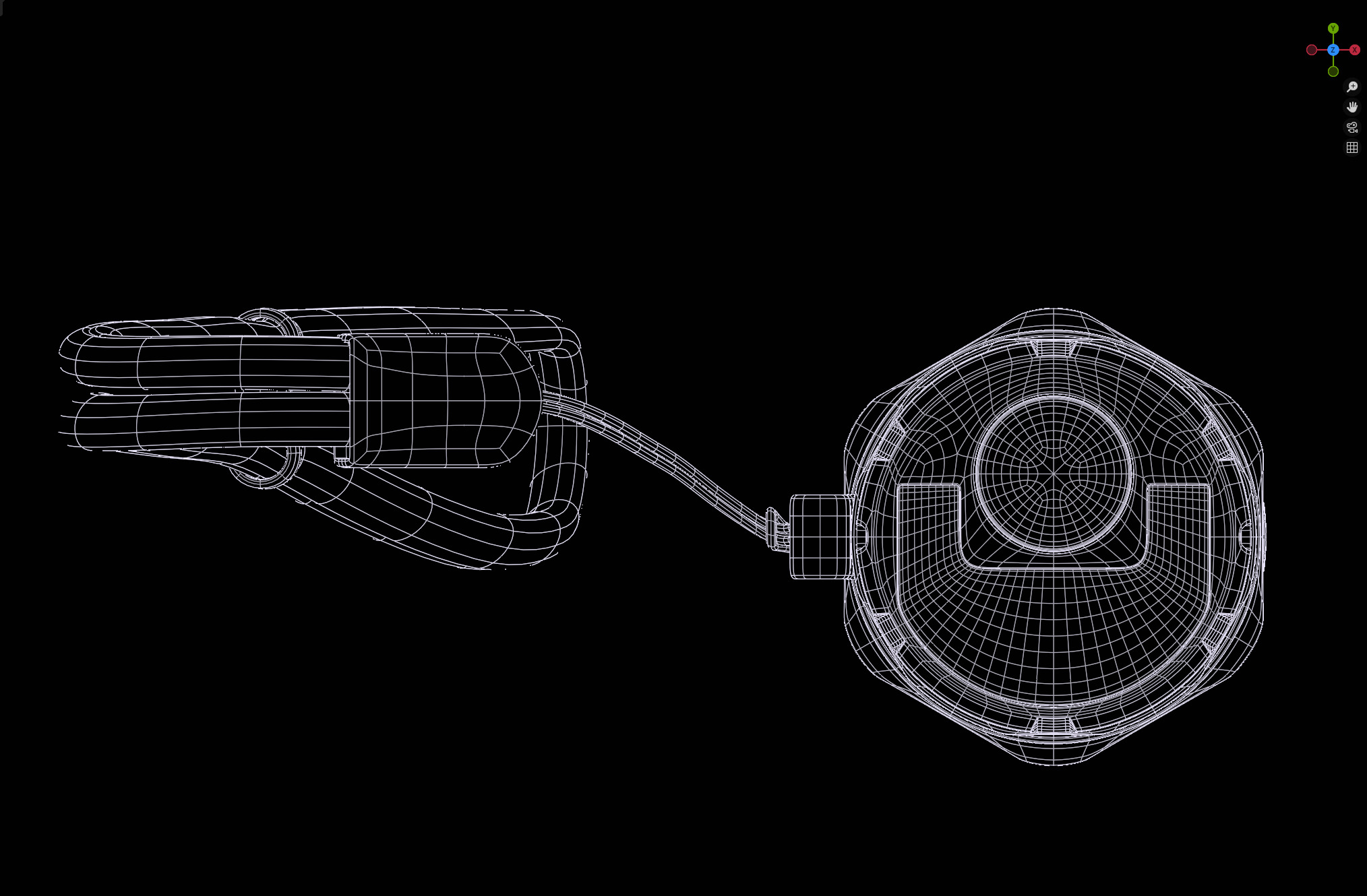 Nitecore P20iX Flashlight 3D model_33