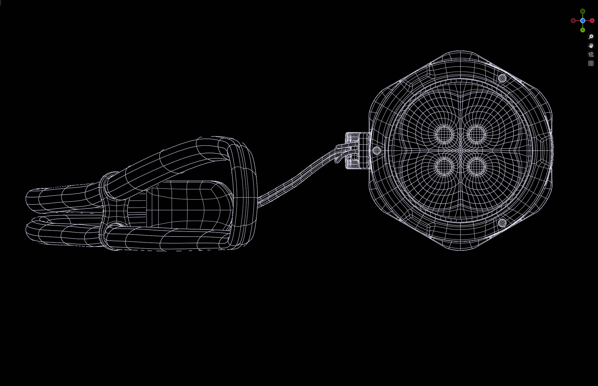 Nitecore P20iX Flashlight 3D model_35