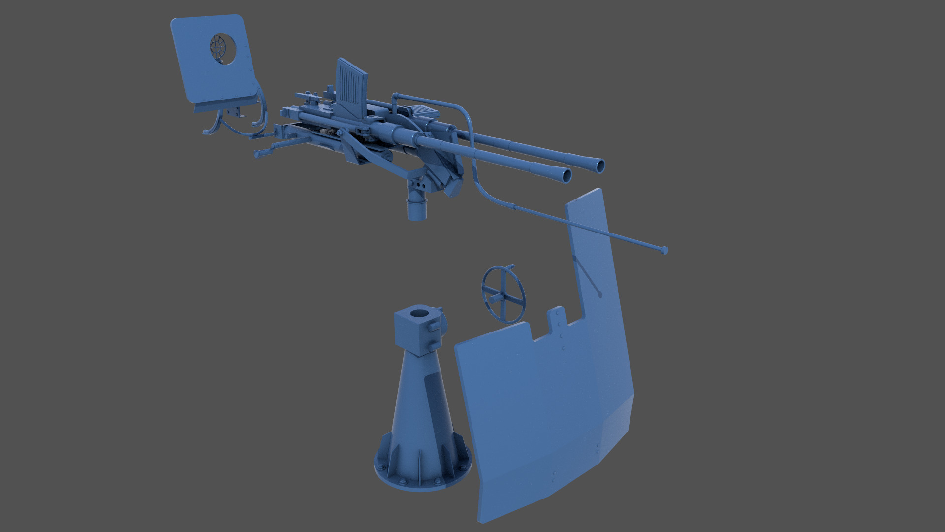 Flak 38 - Commercial license - 1-48 scale 3D print model_5