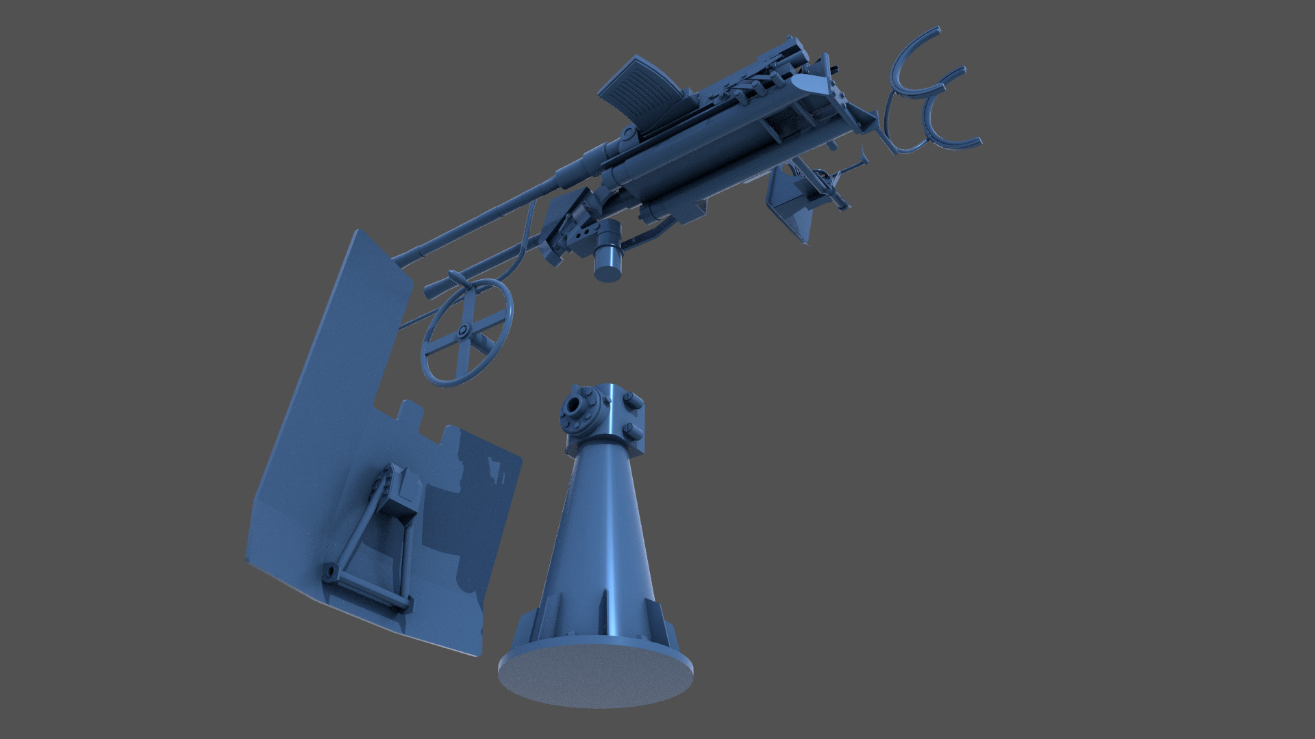 Flak 38 - Commercial license - 1-48 scale 3D print model_9