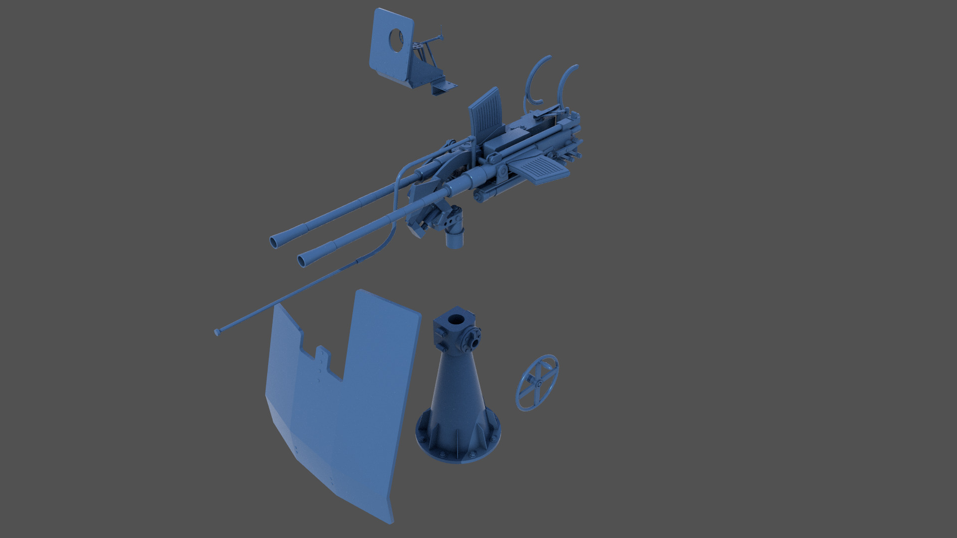 Flak 38 - Commercial license - 1-48 scale 3D print model_8