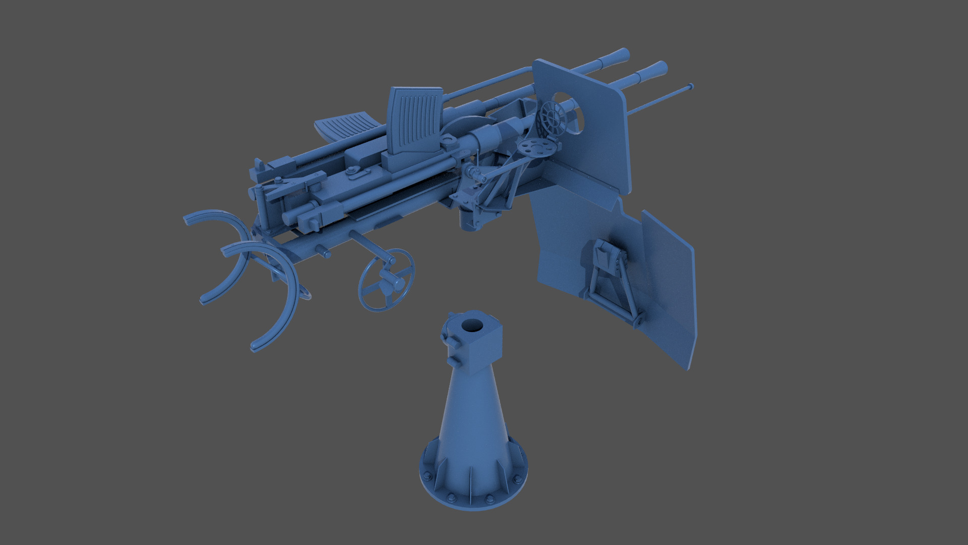 Flak 38 - Commercial license - 1-48 scale 3D print model_6