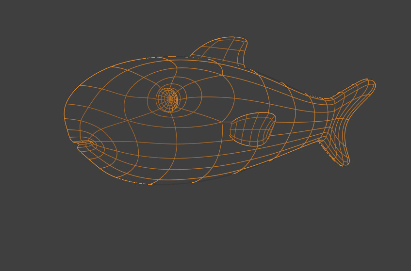 Cartoon Stylized Fish 3D Model 3D model_1