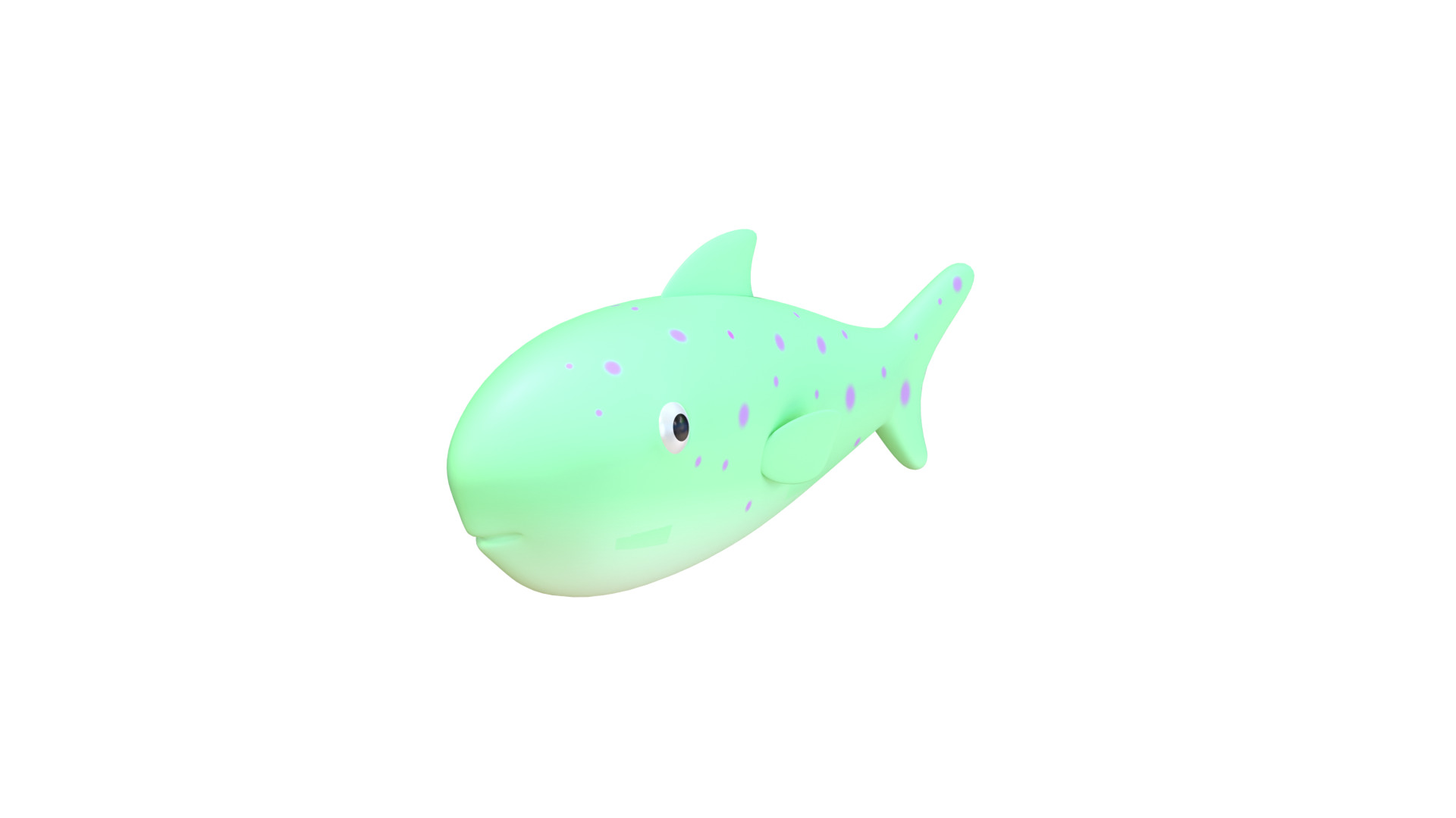 Cartoon Stylized Fish 3D Model 3D model_4