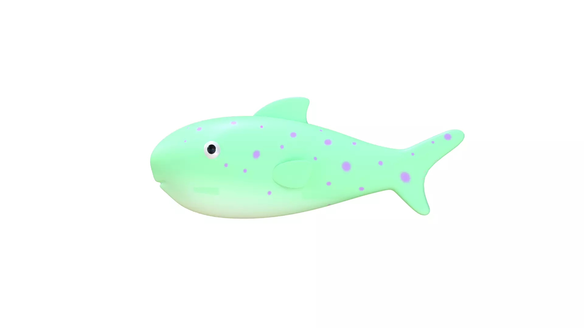 Cartoon Stylized Fish 3D Model 3D model_0