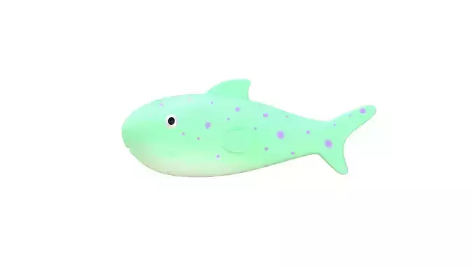 Cartoon Stylized Fish 3D Model