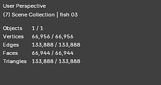 Cartoon Stylized Fish 3D Model 3D model_2