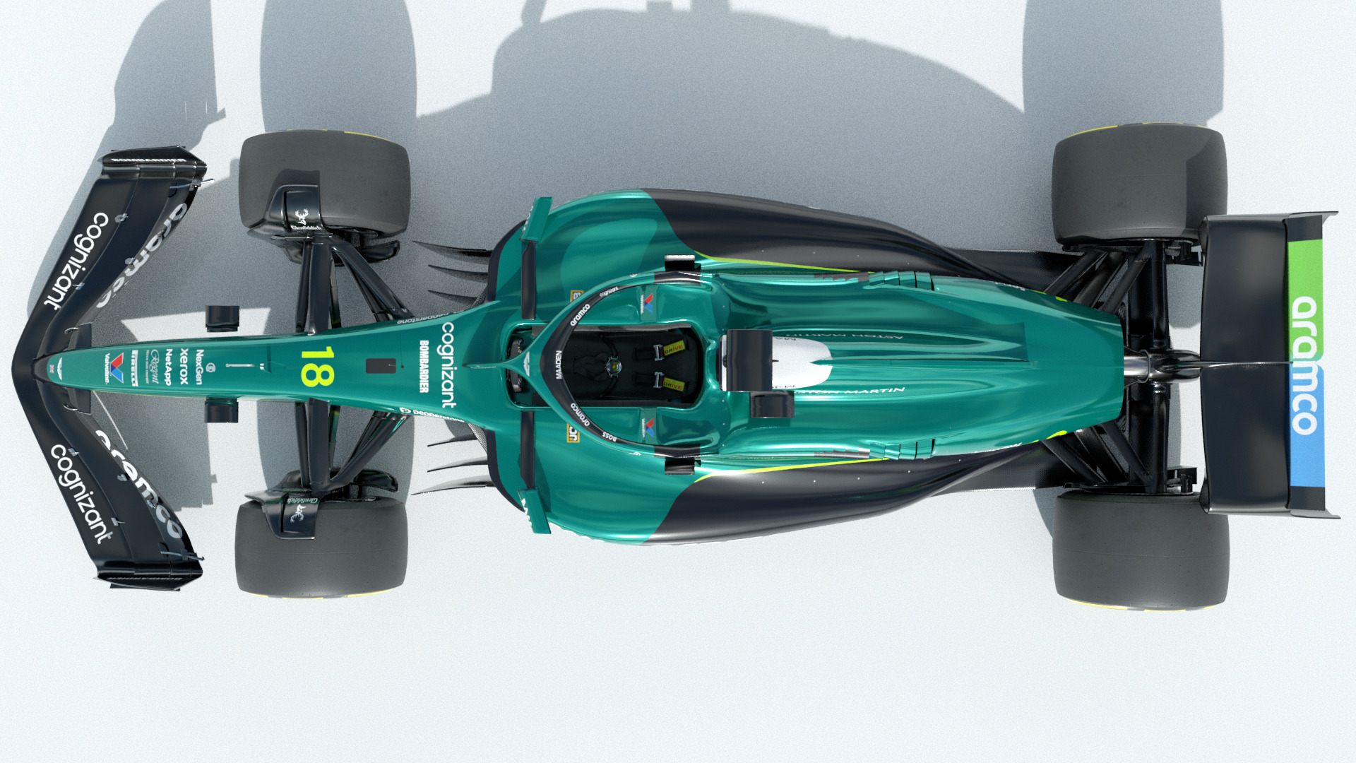 F1 AstonMartin AMR-25 2025 Low-poly 3D model_6