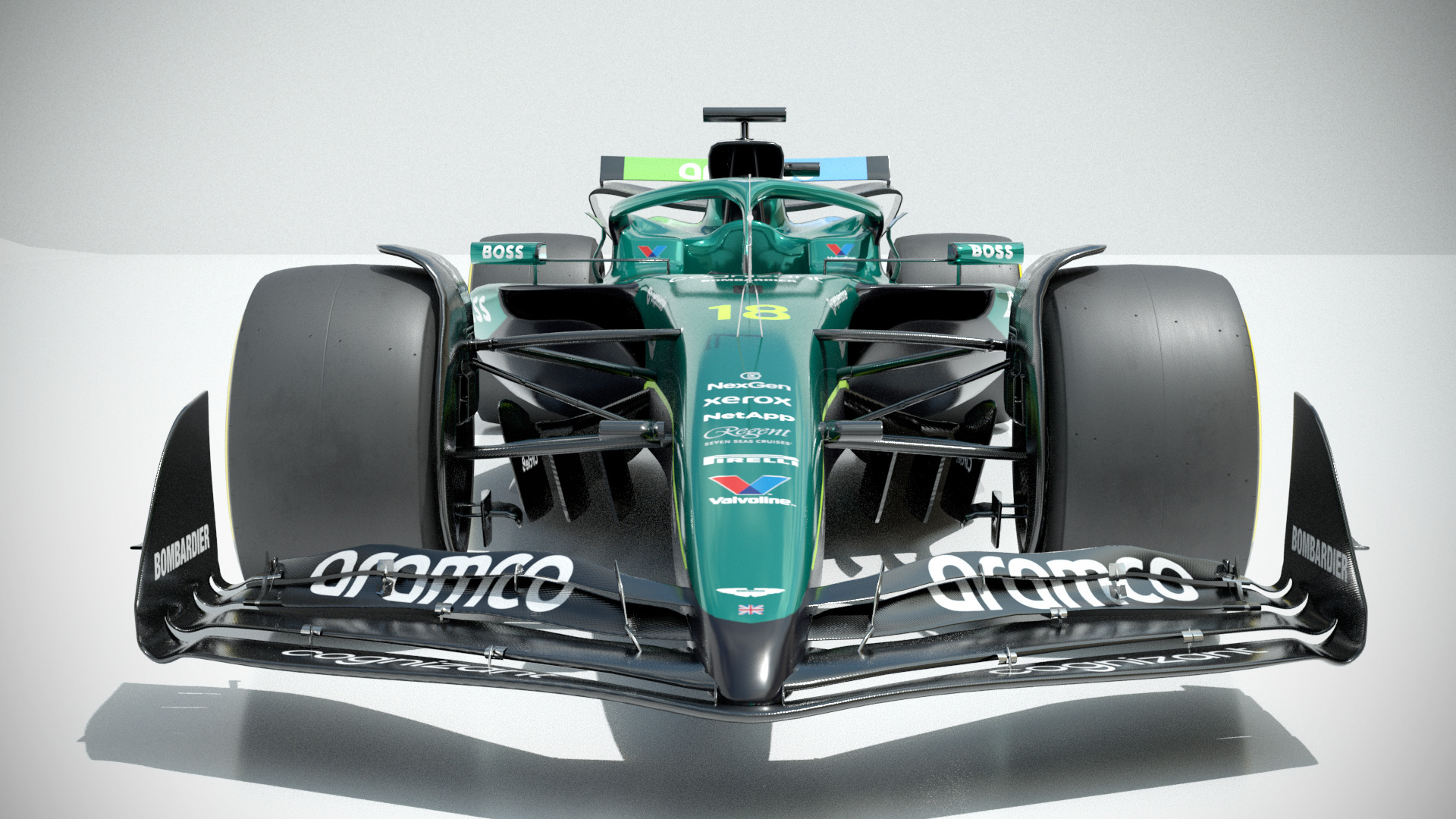 F1 AstonMartin AMR-25 2025 Low-poly 3D model_8