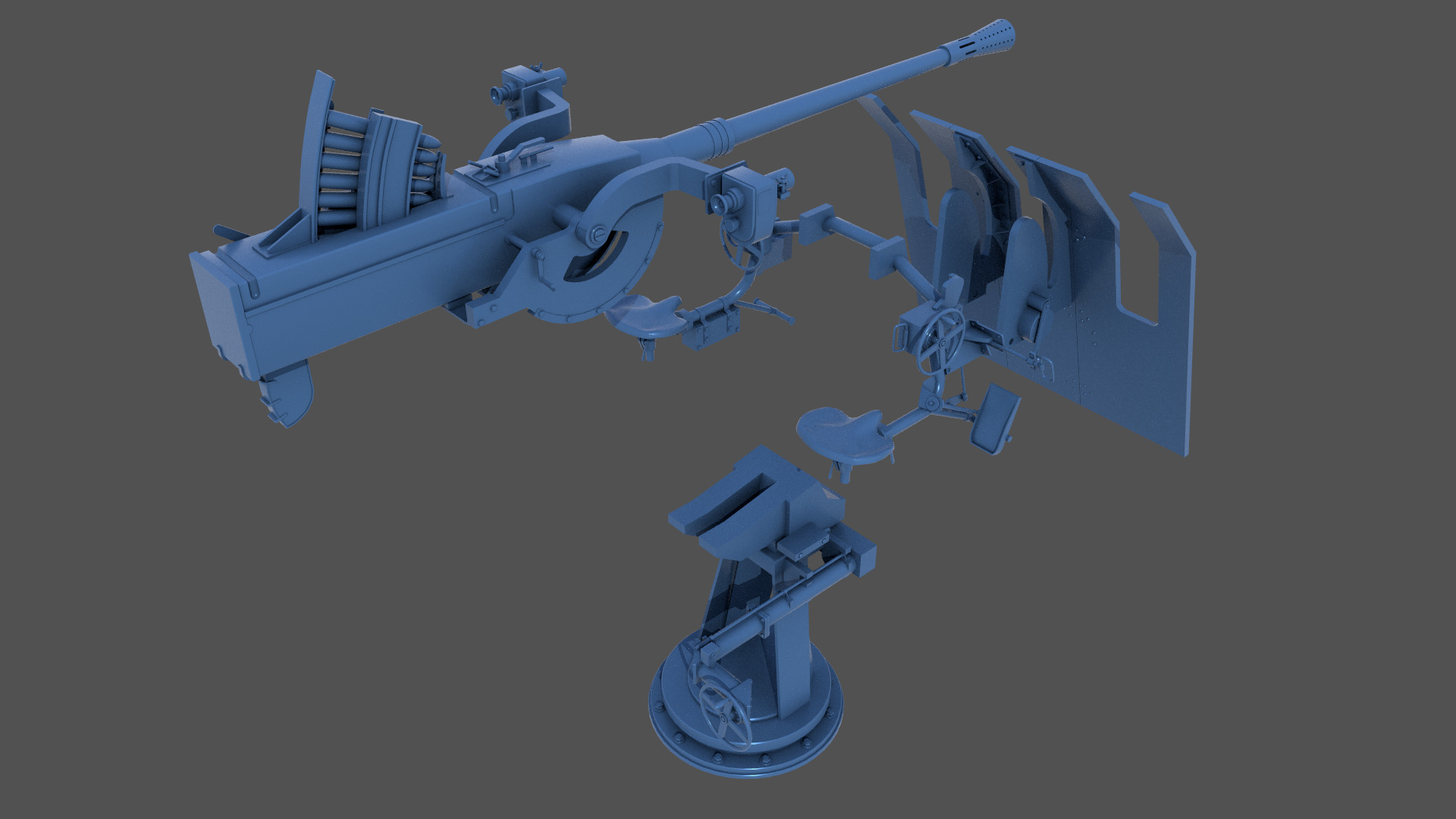 Flak 42 - Commercial license - 1-48 scale 3D print model_9