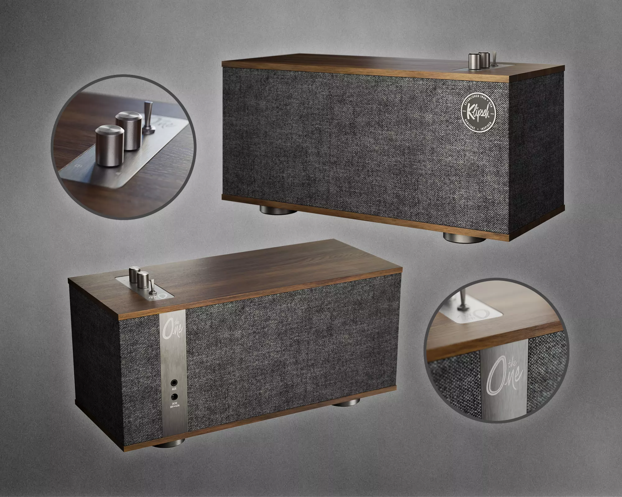 Klipsch The One II wireless Hi-Fi Speaker 3D model_0