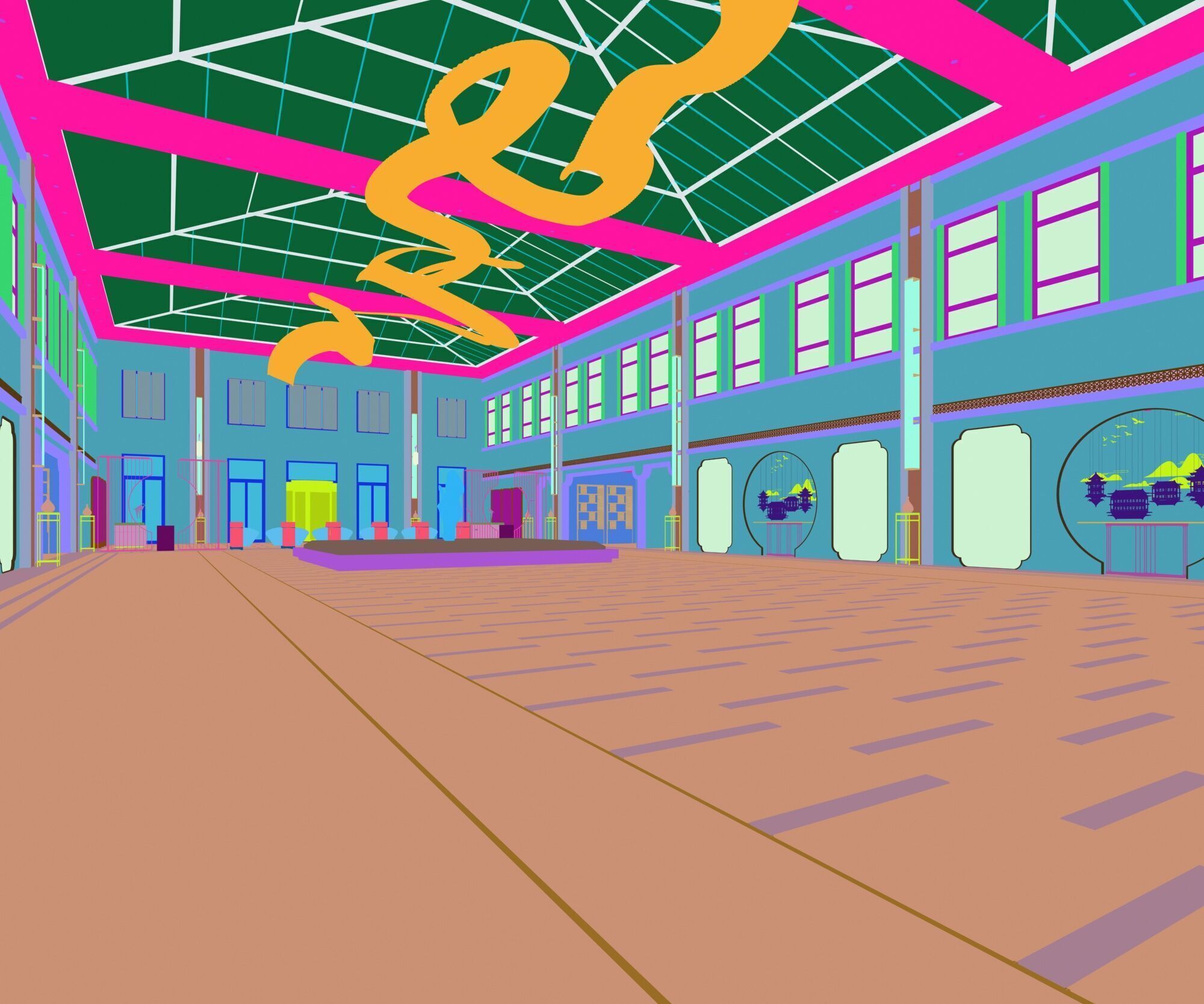 Reception 9 3D model_7