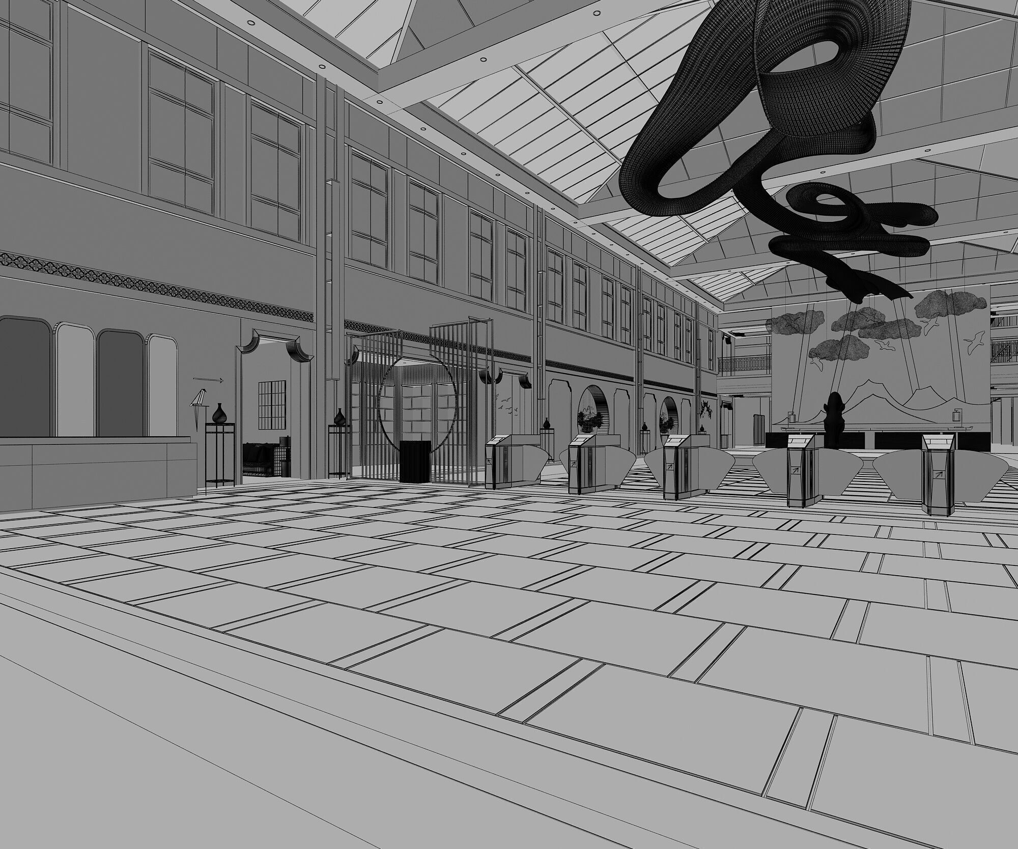 Reception 9 3D model_3