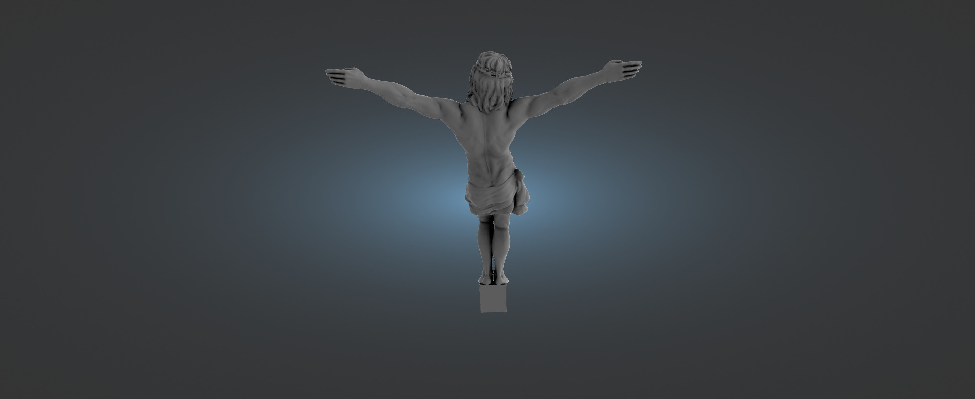 Realistic Jesus Christ Crucifix 3D Model 3D print model_1