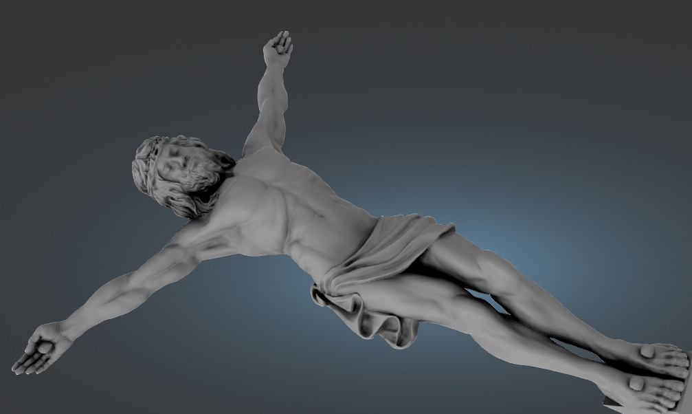 Realistic Jesus Christ Crucifix 3D Model 3D print model_3