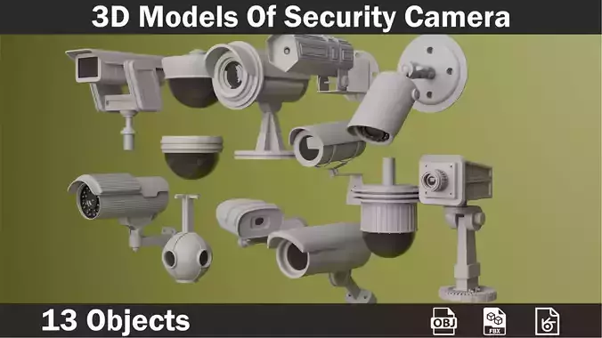 3D Models Of Security Camera