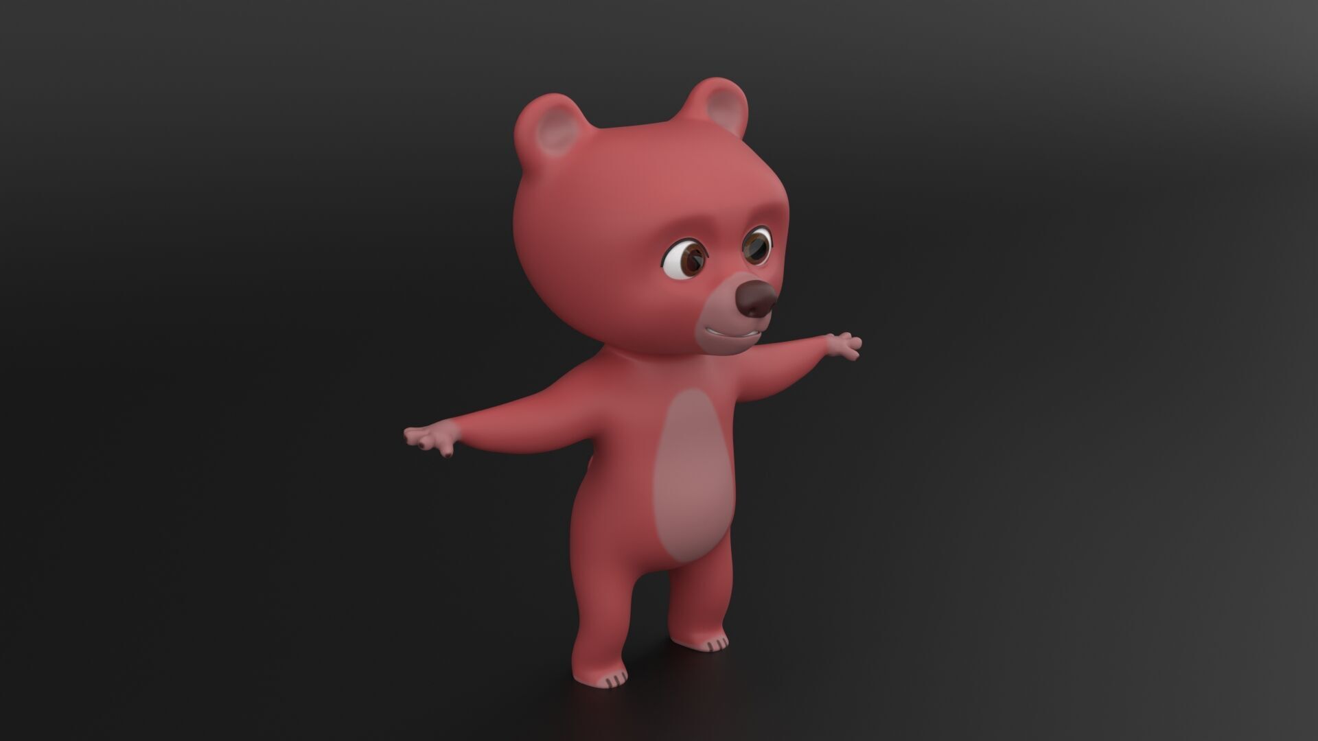 Baby Bear 3D Model Low-poly 3D model_2