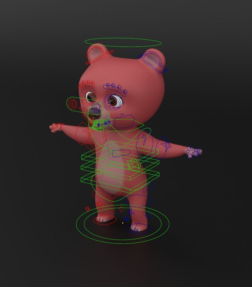 Baby Bear 3D Model Low-poly 3D model_5