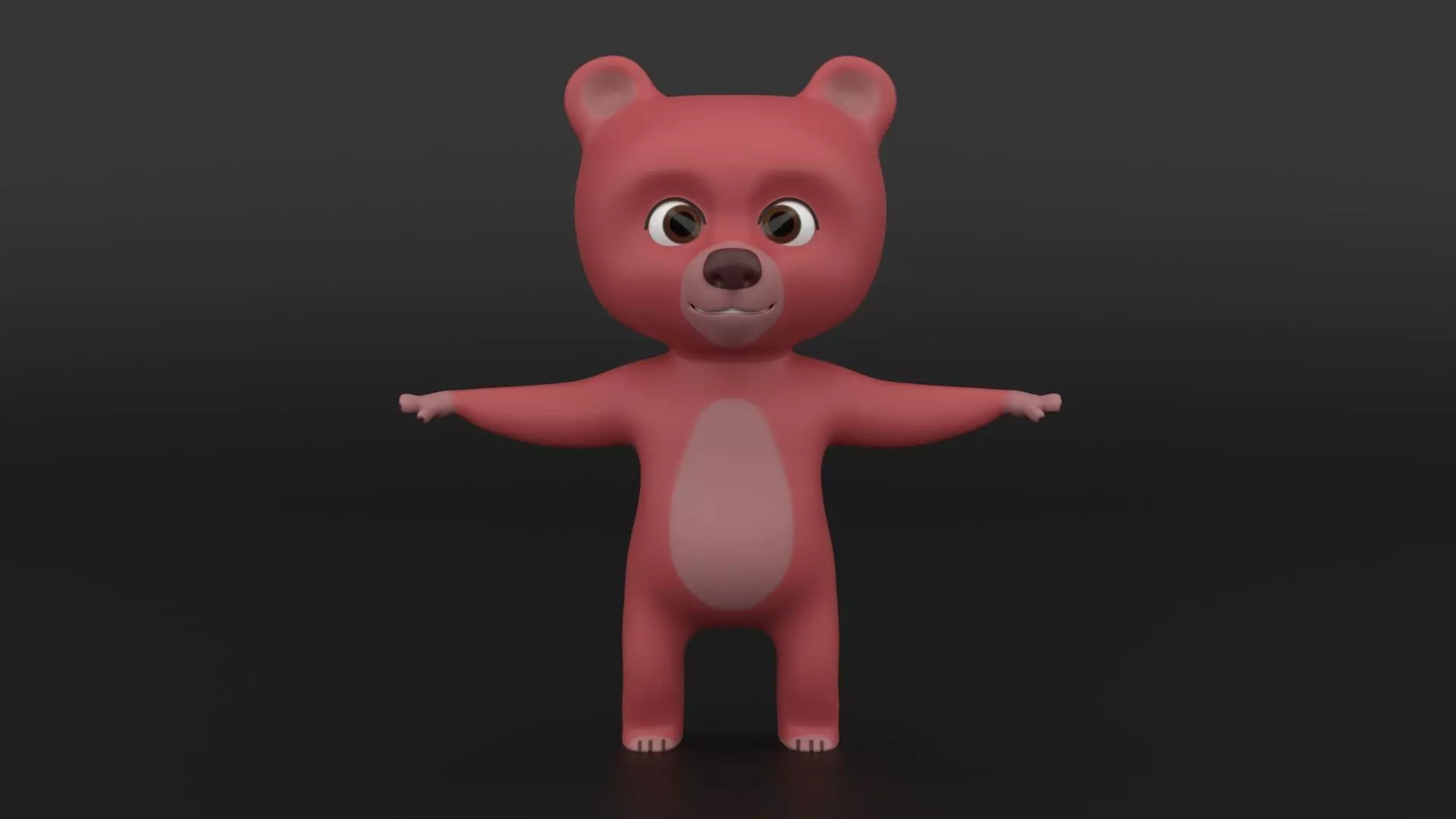 Baby Bear 3D Model Low-poly 3D model_0