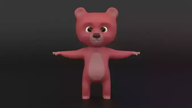 Baby Bear 3D Model Low-poly 3D model Baby Bear 3D Model Low-poly 3D model
