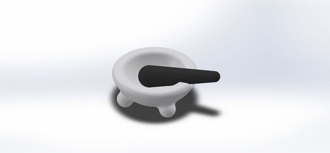 Mortar and Pestle 3D print model