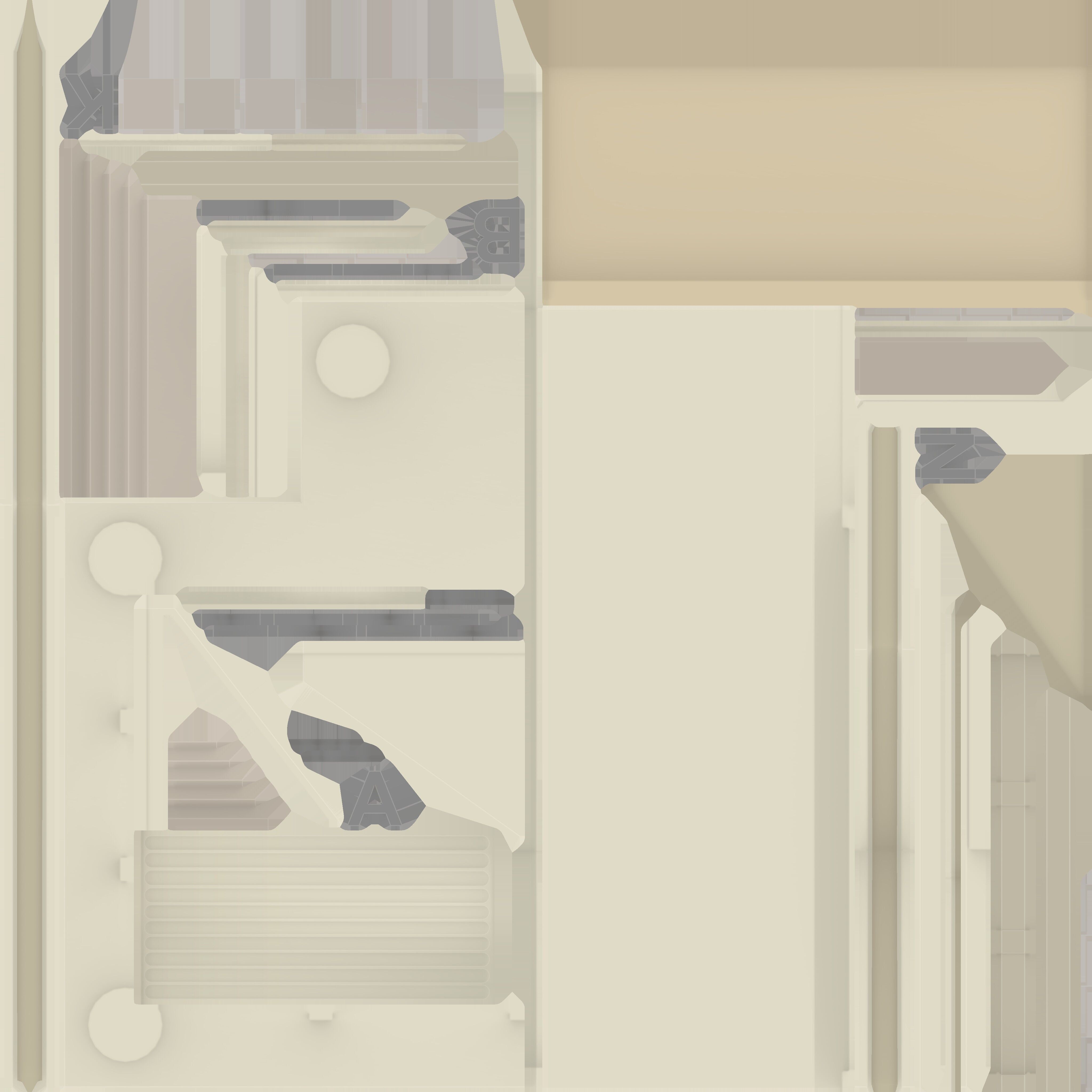 Cartoon bank 3D model_9