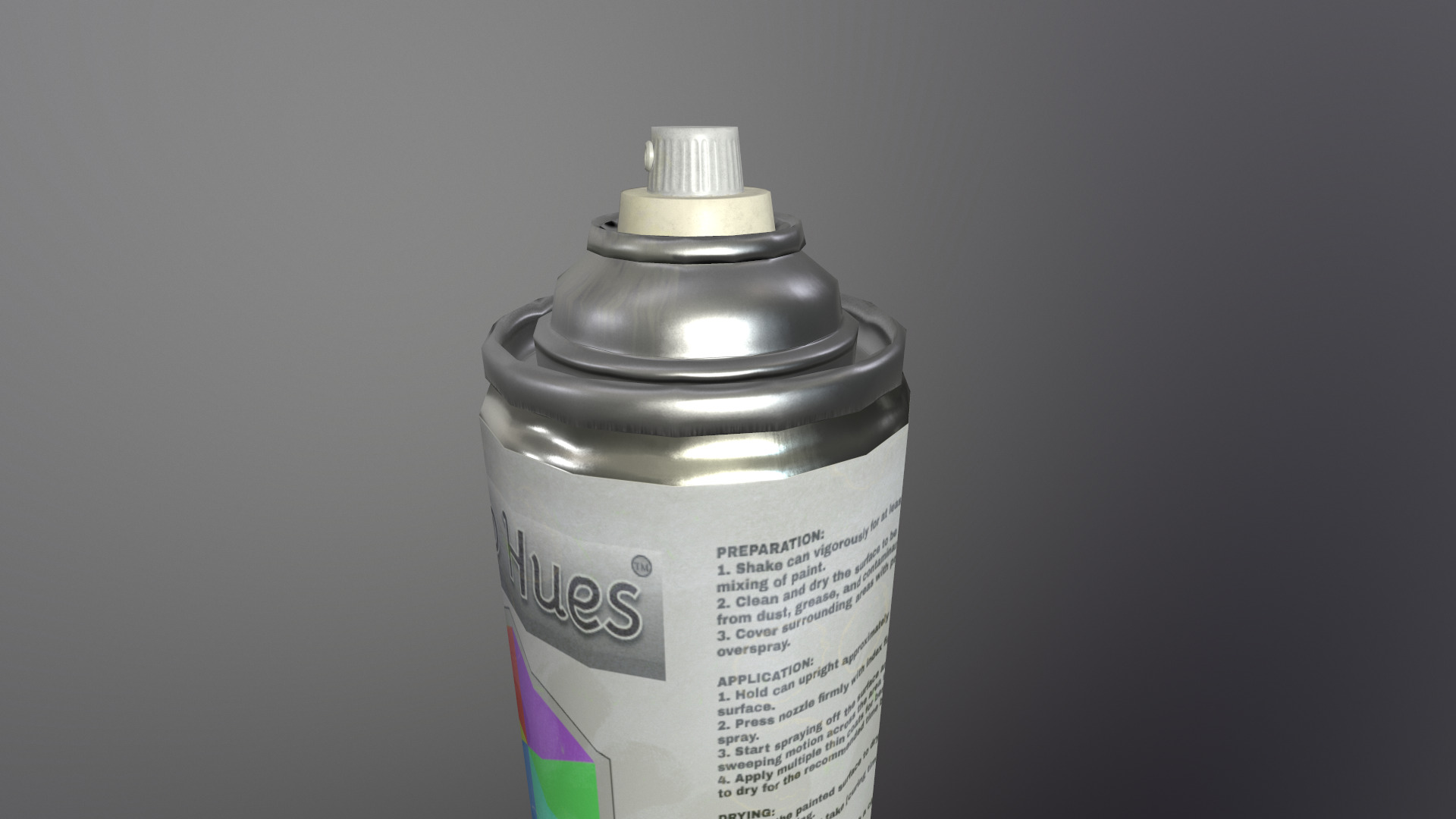 SprayCan Gameready Low-poly 3D model_5