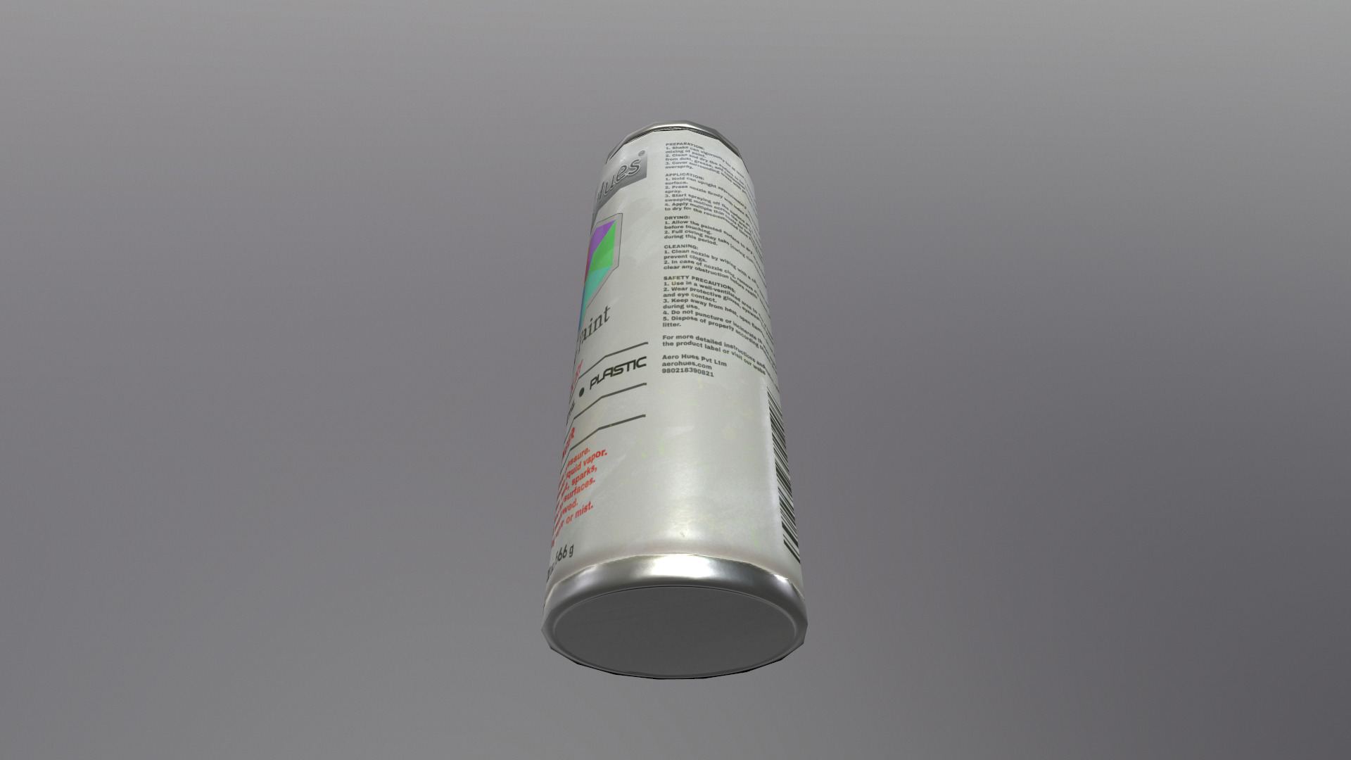 SprayCan Gameready Low-poly 3D model_6