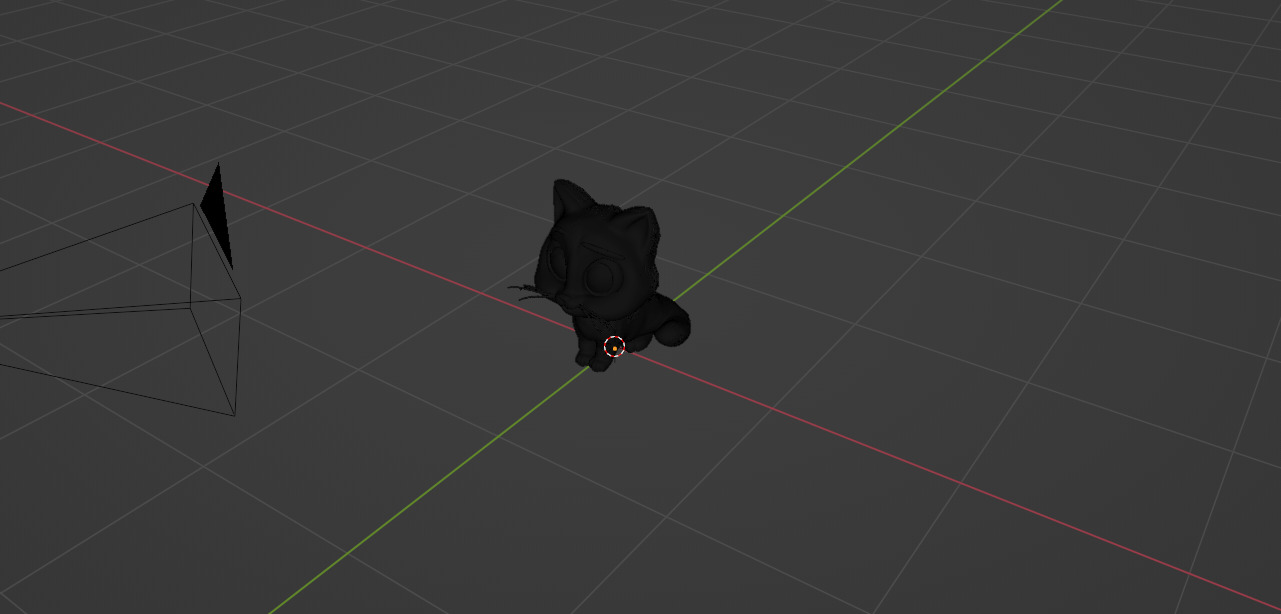 Cute Cat Low-poly 3D model_2