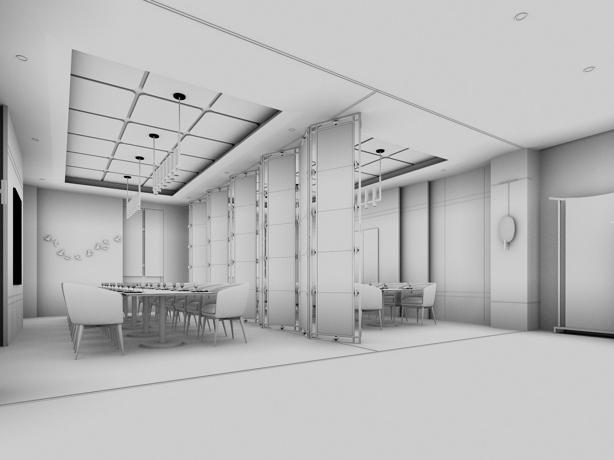 Restaurant 3D model_5