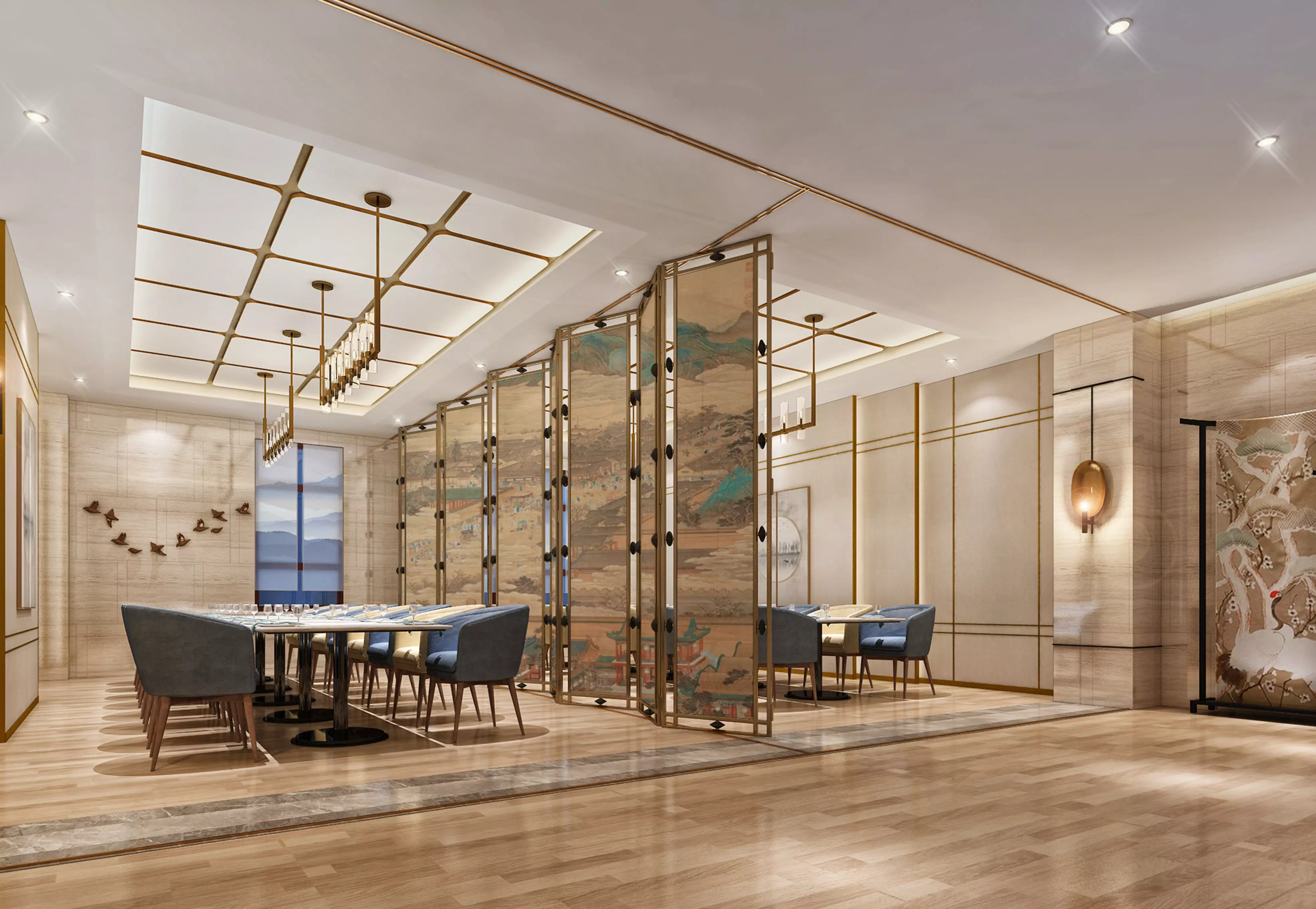 Restaurant 3D model_0