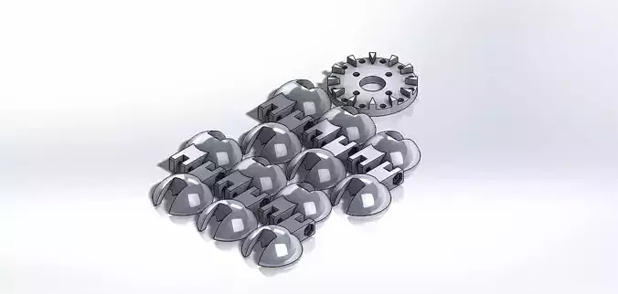 Pelton Water Wheel 3D print model