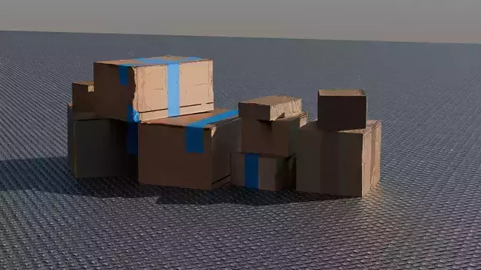 Cardoard Boxes Pack 1