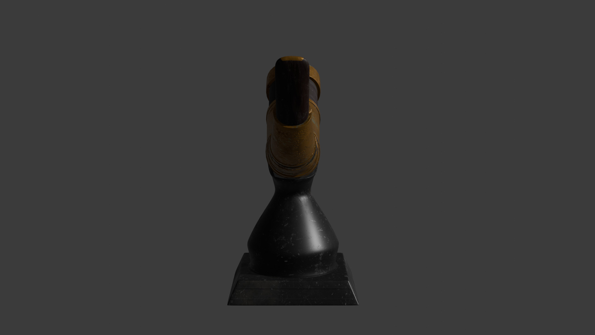 Rhinoceros Horn Low-poly 3D model_3