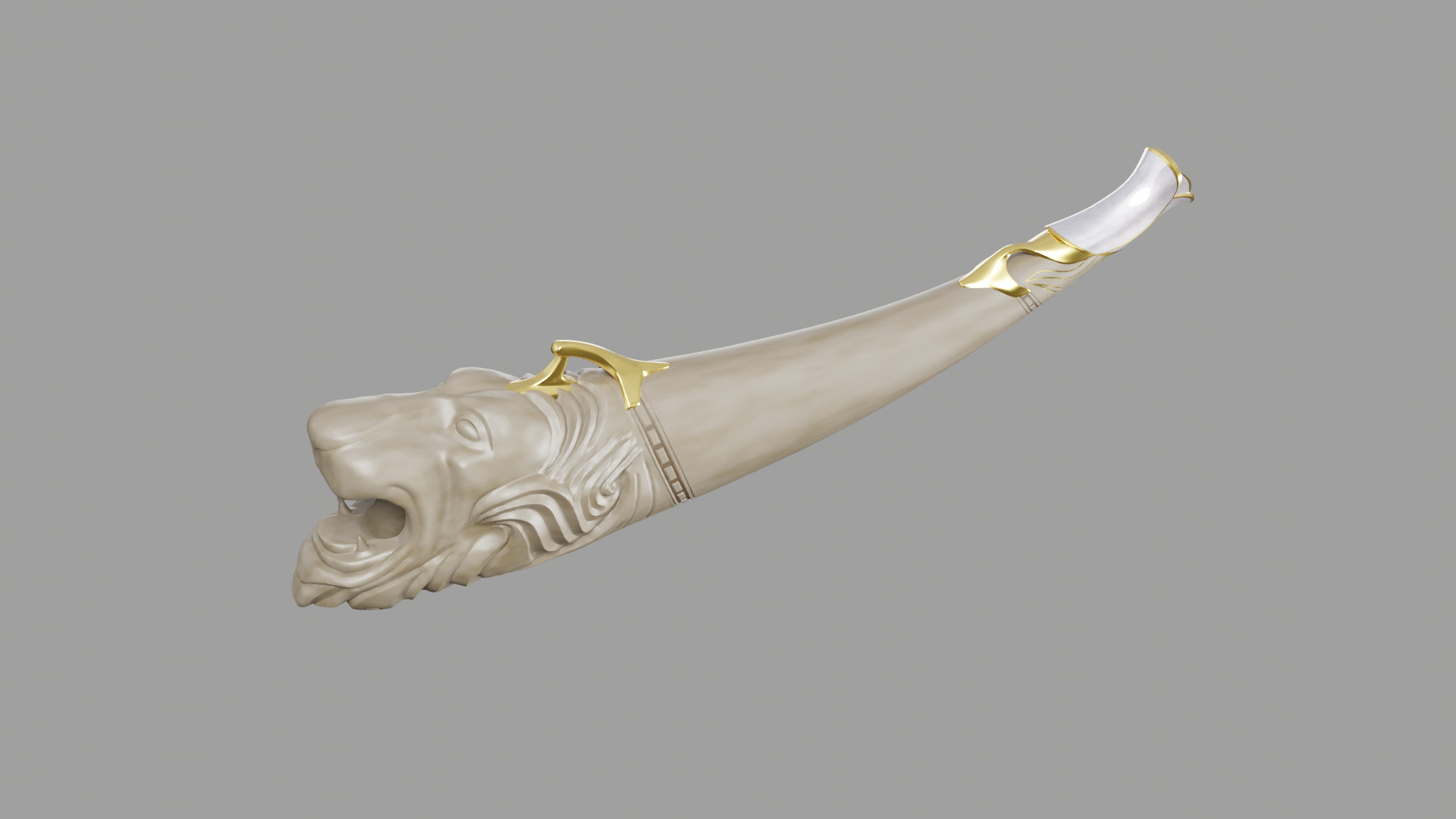 Susans Horn - Narnia  3D print model_3