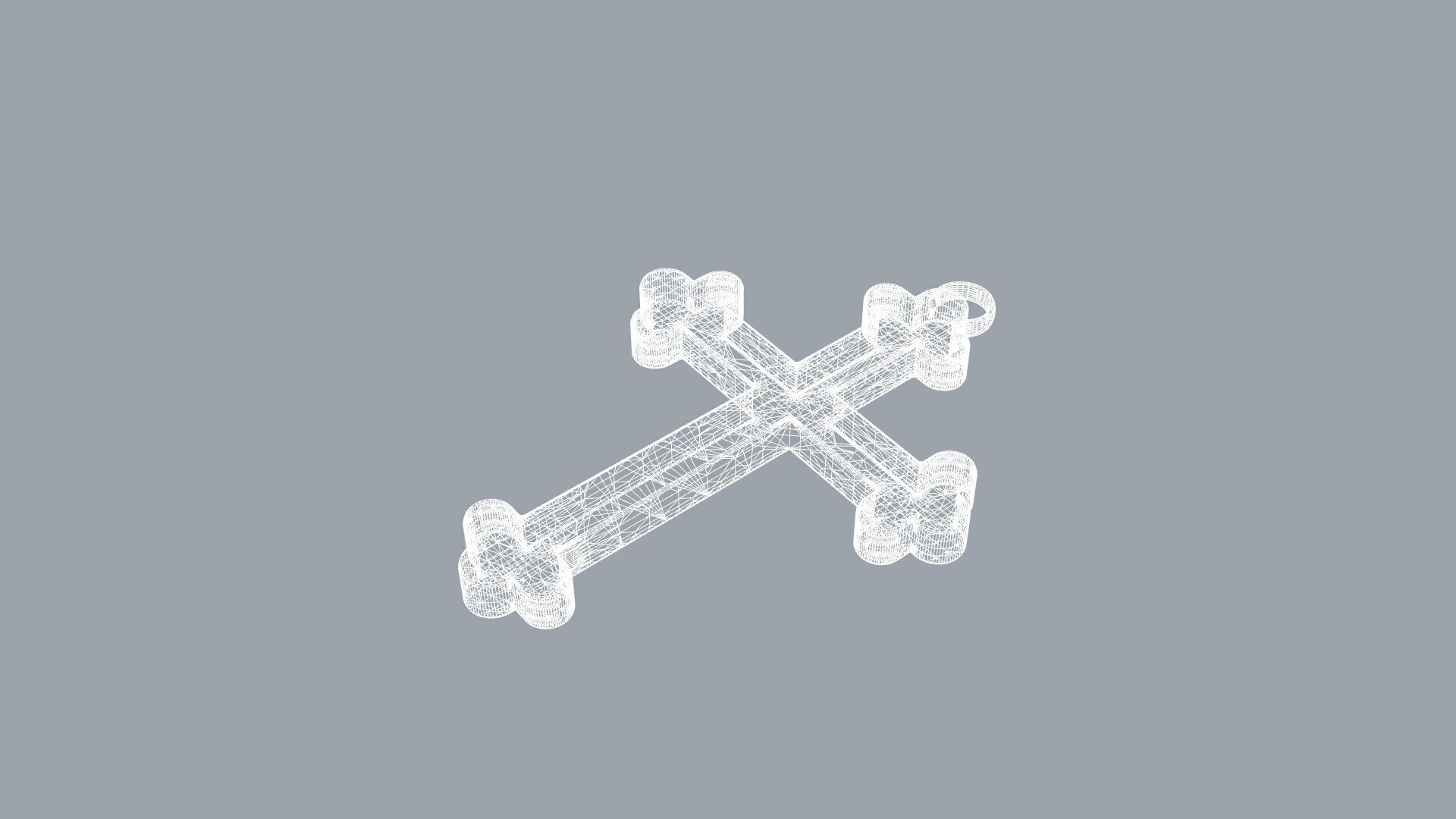 Old style Cross-no 5 3D print model_4