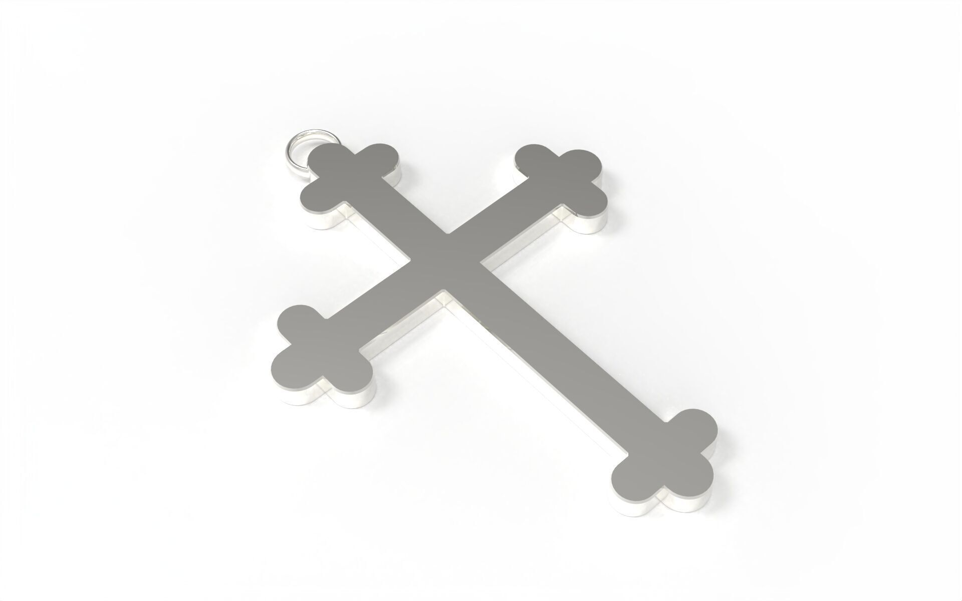 Old style Cross-no 5 3D print model_2