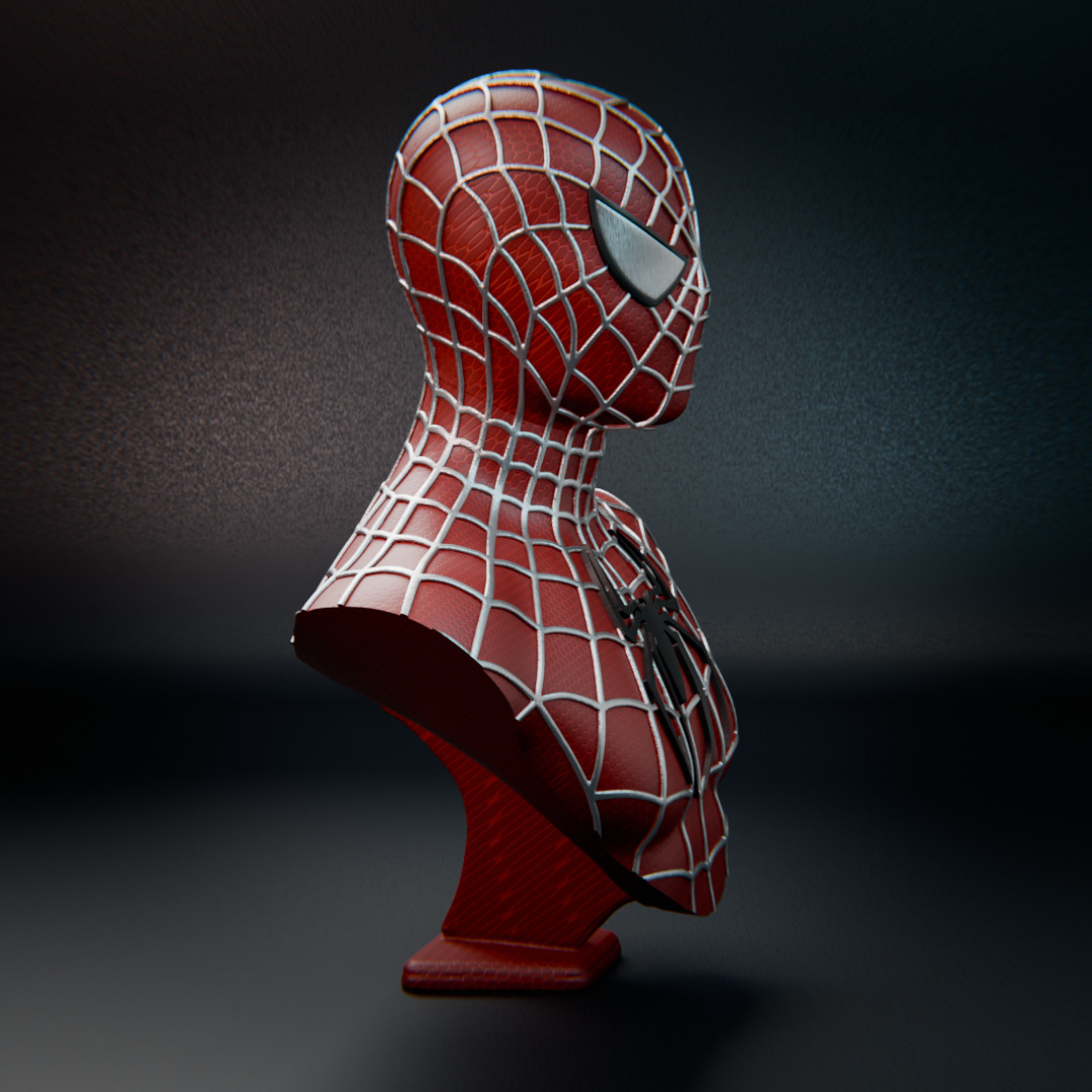 Spider-Man 2001 bust 3D print model_3