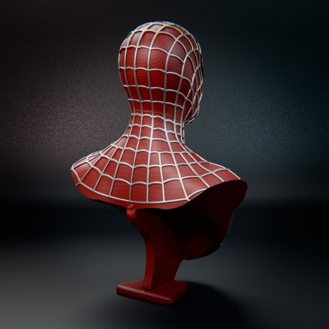 Spider-Man 2001 bust 3D print model_5