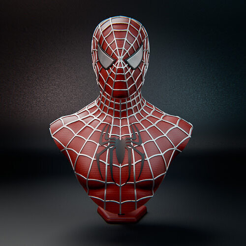 Spider-Man 2001 bust 3D print model