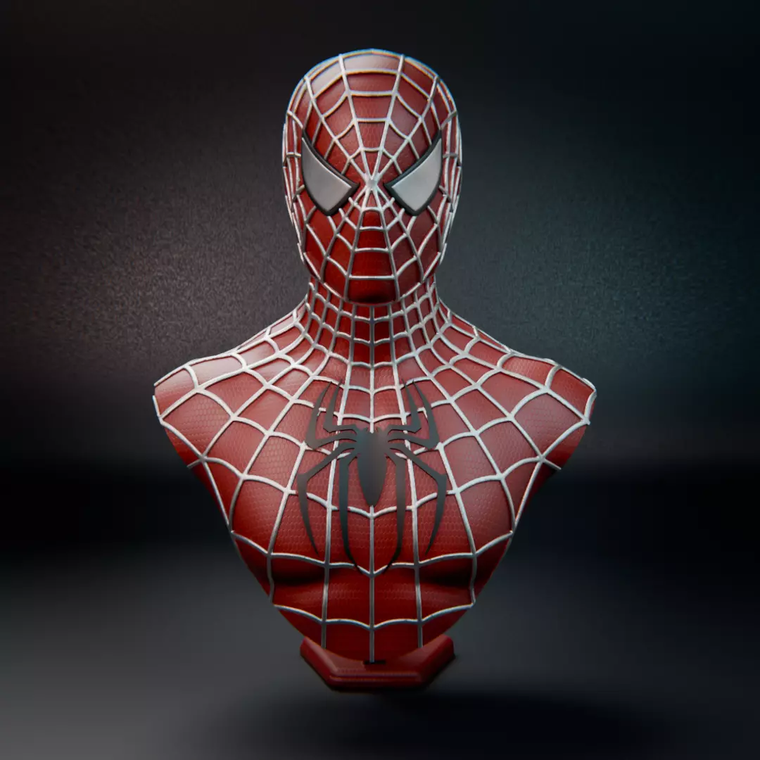 Spider-Man 2001 bust 3D print model_0