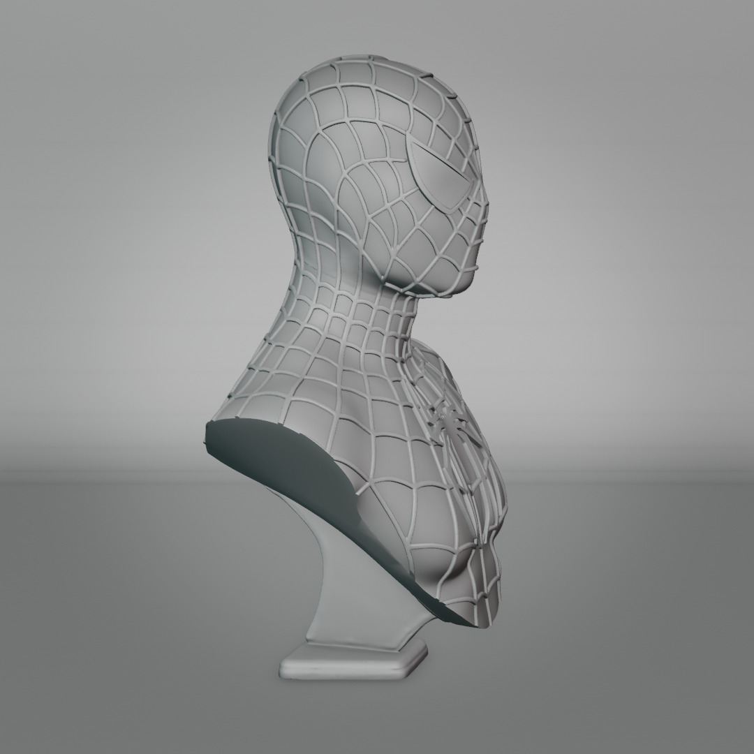 Spider-Man 2001 bust 3D print model_13