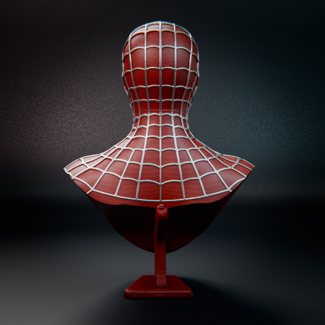 Spider-Man 2001 bust 3D print model_6