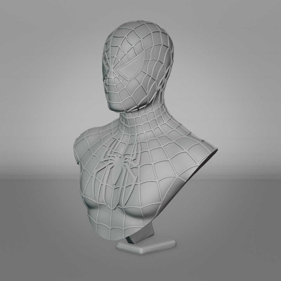 Spider-Man 2001 bust 3D print model_11